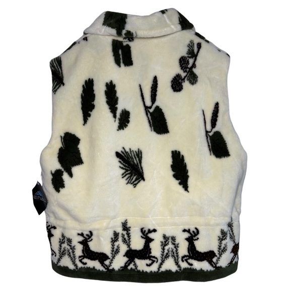 Denali Deer Print Soft Fleece Full Zip Lined Vest Womens Size XL - Picture 3 of 11